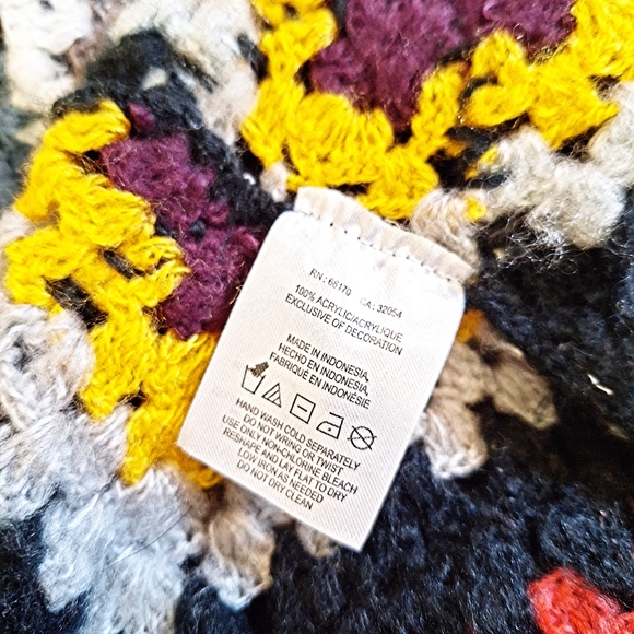 🔥NWOT! UNICORN! RARE! Granny Squares Party Cardi Duster Full Length Cardigan! - Picture 14 of 16